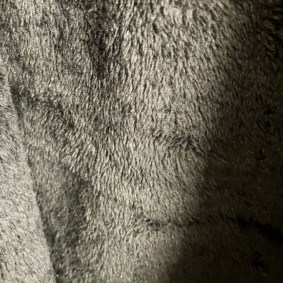 Men’s Fleece Hoodie Jacket, Medium, Blue/Black Plaid, NWT, by River Trail - Picture 2 of 5